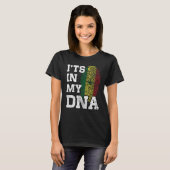 私のDNAセネガル指紋セネガ誇りを持ったに Tシャツ (正面フル)