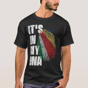 私のDNAセーシェル国旗の中にある Tシャツ