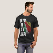 私のDNAセーシェル国旗の中にある Tシャツ (正面フル)