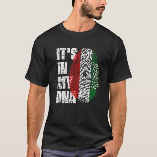 私のDNAソマリランド国旗ソマリランダーにある Tシャツ (正面)