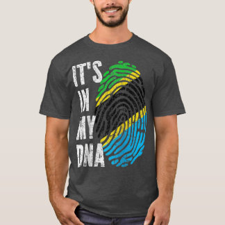 私のDNAタンザニア国旗タンザニア・ラグラン基地にある Tシャツ