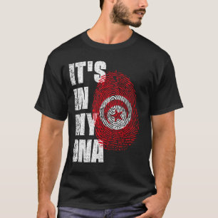 私のDNAチュニジア国旗の中にある Tシャツ