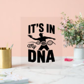 私のDNAディスクゴルフ中だ アクリルサイン (ウェディング)