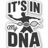 私のDNAディスクゴルフ中だ シール (正面)