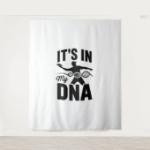 私のDNAディスクゴルフ中だ タペストリー (正面)