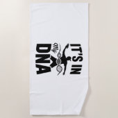 私のDNAディスクゴルフ中だ ビーチタオル (正面)