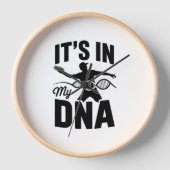 私のDNAディスクゴルフ中だ 壁時計 (正面)
