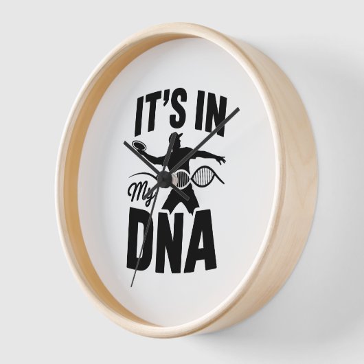 私のDNAディスクゴルフ中だ 壁時計 (傾斜)