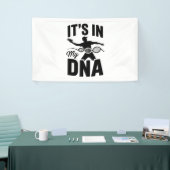 私のDNAディスクゴルフ中だ 横断幕 (トレードショー)