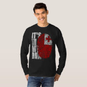 私のDNAトンガグラフィック女性トガン男性へにある Tシャツ (正面フル)