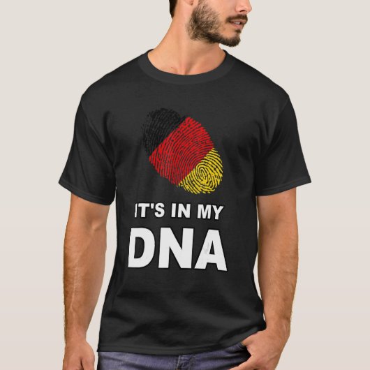 私のDnaドイツ・ドイツ国旗の中だ Tシャツ (正面)