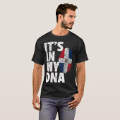 私のDNAドミニカ共和国国旗のグラフィックGIFのIT_S Tシャツ (正面フル)
