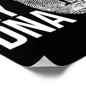 私のDnaバイアスロン指紋スキースローガン射撃、 発砲 ポスター (角)