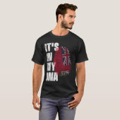 私のDNAバミューダ国旗の中だ Tシャツ (正面フル)