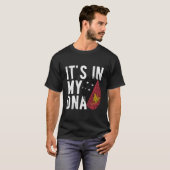 私のDnaパプアニューギニア国旗の指紋にある Tシャツ (正面フル)