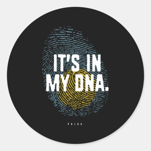 私のDnaパラオ国旗のパラオの根にある ラウンドシール (正面)