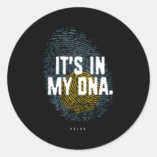 私のDnaパラオ国旗のパラオの根にある ラウンドシール