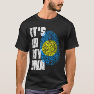 私のDNAパラオ国旗の中にある Tシャツ