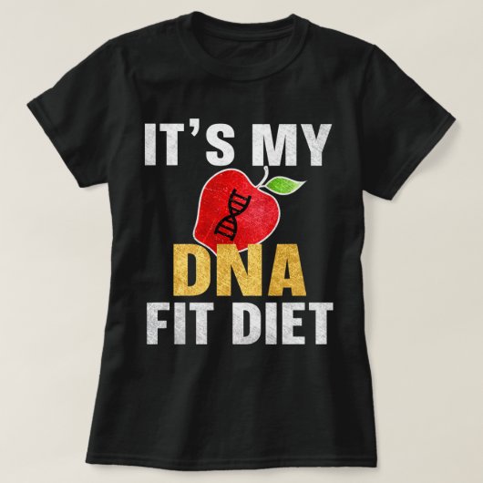 私のDNAフィットダイエット Tシャツ (デザイン正面)