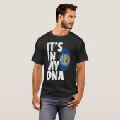 私のDnaベリーズ国旗のIts男性女性プライドルーツFa Tシャツ (正面フル)
