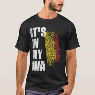 私のDNAベルギー国旗の中にある Tシャツ