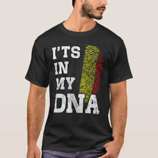 私のDNAベルギー指紋ベルギー誇りを持ったFにある Tシャツ