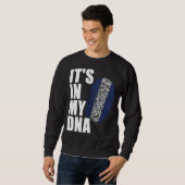 私のDnaホンジュラス国旗のプライド男の女の子の中にある スウェットシャツ (正面フル)