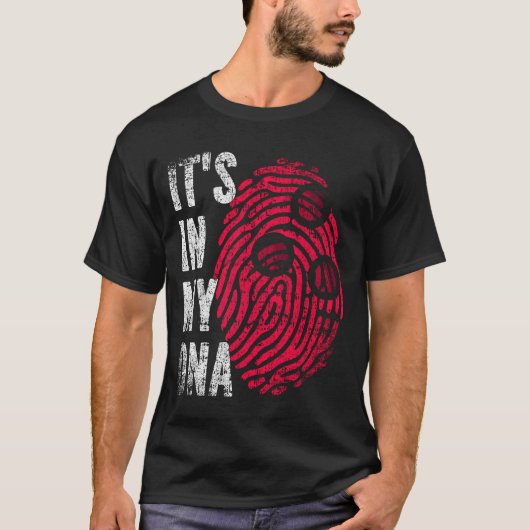 私のDNAボーリングボールの指紋にある Tシャツ (正面)
