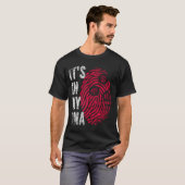 私のDNAボーリングボールの指紋にある Tシャツ (正面フル)