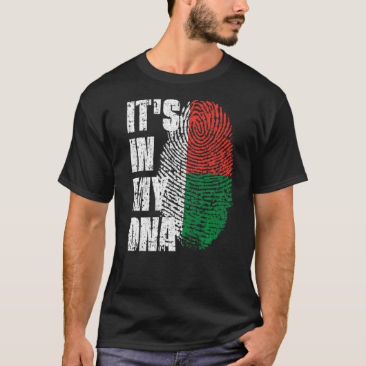私のDnaマダガスカル国旗マダガスカル Tシャツ (正面)