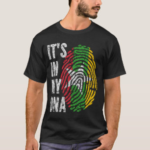 私のDNAミャンマーのビルマ国旗の男性の女性の子供 Tシャツ