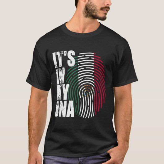 私のDnaメキシコ国旗で Tシャツ (正面)