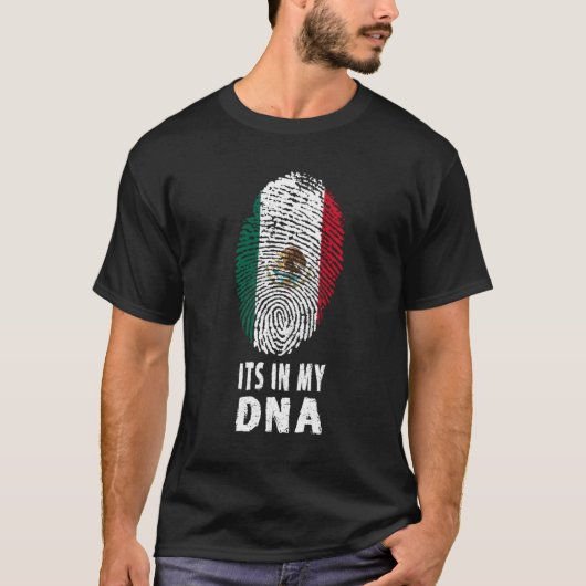 私のDnaメキシコ国旗の中にある Tシャツ (正面)