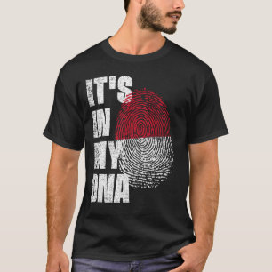 私のDNAモナコ国旗の中にある Tシャツ