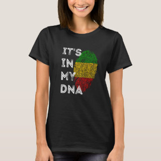 私のDnaラスタレゲエルーツジャマイカプライドR Tシャツ