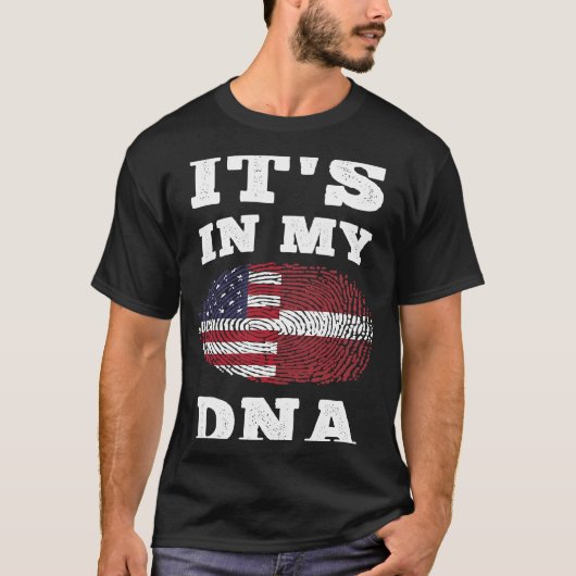 私のDNAラトビア系アメリカ人の Tシャツ (正面)