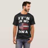 私のDNAラトビア系アメリカ人の Tシャツ (正面フル)