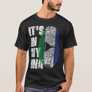 私のDNAレソト国旗の男の子の女の子ギフトに入っている Tシャツ