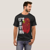 私のDNA中国フラグ男の子のギフト中 Tシャツ (正面フル)