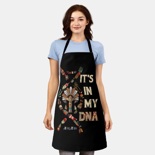 私のDNA先住民アメリカのDNAナティの中にある エプロン (着用した状態)