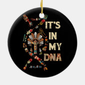 私のDNA先住民アメリカのDNAナティの中にある セラミックオーナメント (裏面)