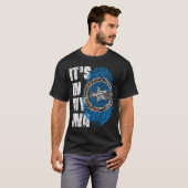 私のDNA北マリアナ諸島国旗の中にある Tシャツ (正面フル)