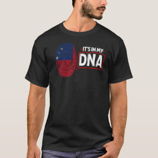 私のDNA国旗サモア愛国的サモアの中にある Tシャツ