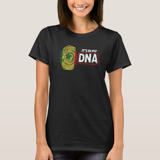 私のDNA国旗セネガル愛国者Sに含まれている Tシャツ (正面)