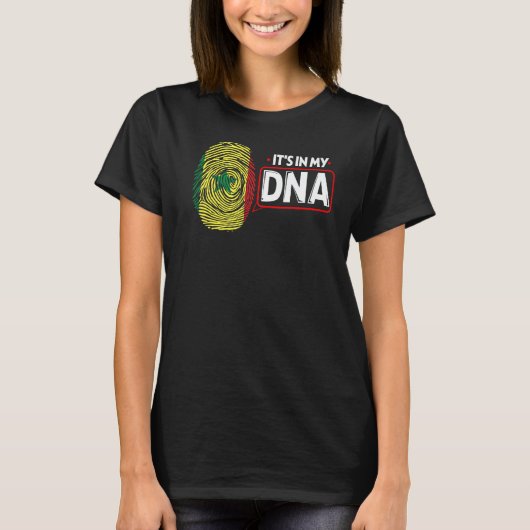 私のDNA国旗セネガル愛国者Sに含まれている Tシャツ (正面)