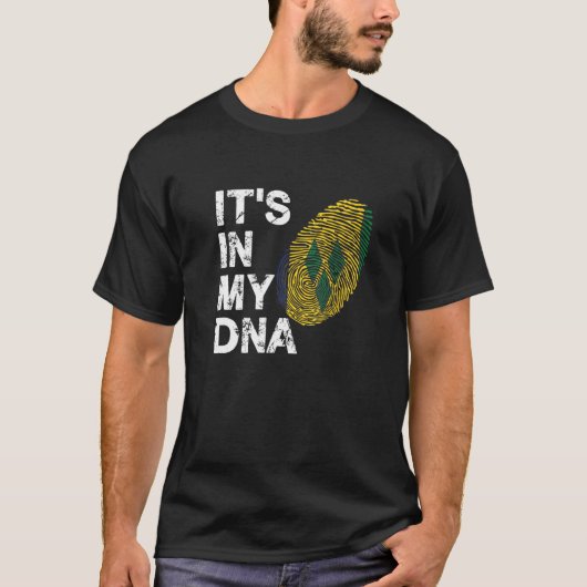私のDNA指紋セントビンセントとグレナ Tシャツ (正面)