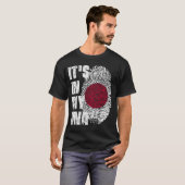 私のDNA日本国旗の男の子の女の子ギフトに入っている Tシャツ (正面フル)