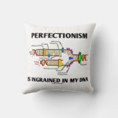 私のDNA（遺伝子）に完全主義が込められている クッション (裏面)