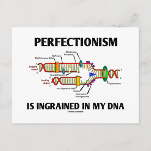 私のDNA(遺伝子)に完全主義が込められている ポストカード