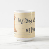 私のDogue de Bordeaux Ateの私の宿題 コーヒーマグカップ (中央)